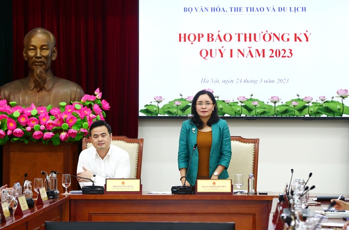 Họp báo thường kỳ quý I/2023: Bộ VHTTDL giải đáp nhiều vấn đề nóng